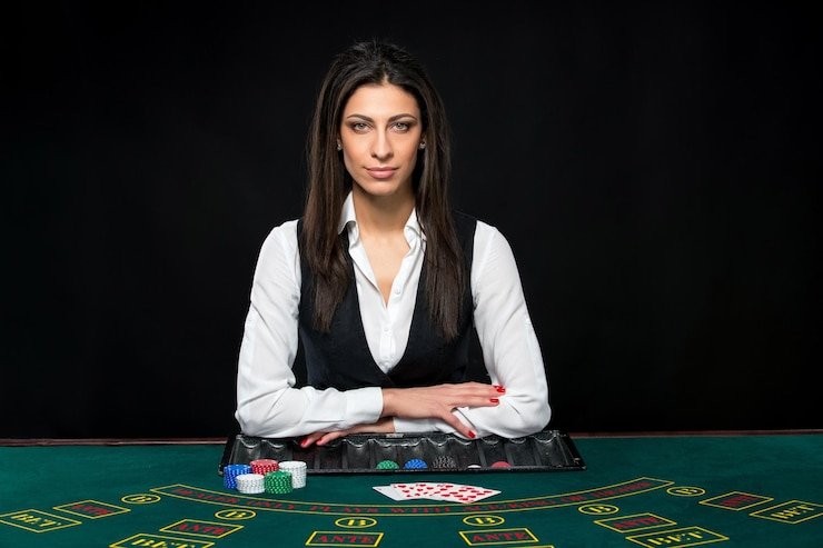 Meja baccarat dengan antarmuka taruhan baccarat di platform ayobet login